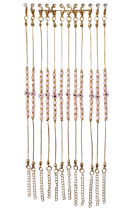 Bracelet en acier inoxydable plaqué zircon DAFNI BIG PAZAR - Cadeau tendance d'Istanbul - Product Image 4