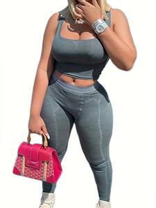 Yoga Leggings femmes Fitness course taille haute pantalons minces Push Up sport Gym séchage rapide Jogging course femme entraînement pantalons longs - Product Image 4