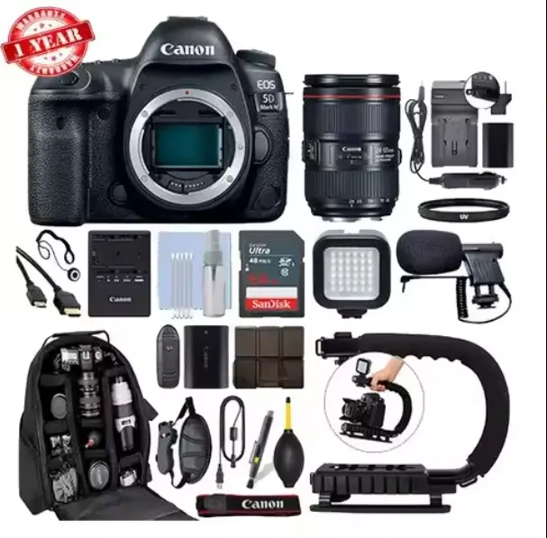 Por encima de 2024 MEJOR CALIDAD D850 FX D7500 Cámara DSLR con 24-120mm f/4G Lente ED VR + 64GB Pro con accesorios adicionales