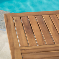 Table à manger carrée pliable en bois d'acacia moderne, résistante aux intempéries, sur mesure OEM/ODM Furaka OT25 Vietnam, pour usage extérieur/plage/jardin