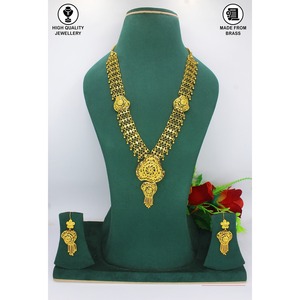 Collar y Pendientes de Moda para Mujer, Estilo Étnico Tradicional Chapado en Oro, Estilo Árabe, Dubai, Medio Oriente, África - Product Image 1