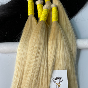 Sun Hair Company Venta al por mayor Extensiones de cabello humano vietnamita Alta calidad Sedoso Recto Rubio Remy Cabello Humano a granel - Product Image 2