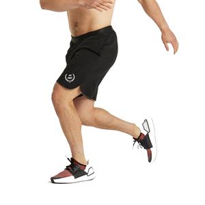 Pantalones cortos de gimnasio de secado rápido transpirables con logotipo personalizado ecológico de alta calidad para hombre, venta al por mayor, cintura alta, cordón, calle principal sólida - Product Image 3