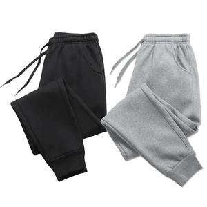 <b>Men's</b> heavy breathable sports jogging pants <b>elastic</b> drawstring waist loose straight casual <b>trousers</b> thick <b>men's</b> sweater pants - Product Image 4