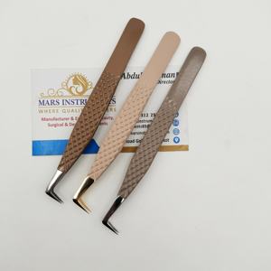 Stainless Steel Volume <b>Eyelash</b> Extension Sustainable Lash Extension Isolation Tools <b>Individual</b> Easy Fan Lash Eye Lash Tweezers - Product Image 3