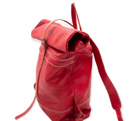 Sac à dos bohème marocain vintage fait main, élégant sac à bandoulière en cuir naturel pour femmes, inspiré du rock, avec fermeture à cadenas, mode bohème