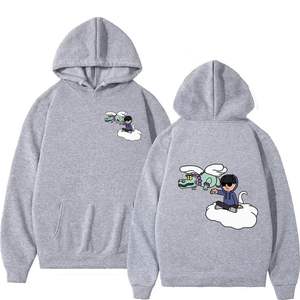 Hot Selling Custom Print 100% Cotton Heavyweight Puff Print Pullover Hoodies High Quality Men's Hoodies - Product Image 2