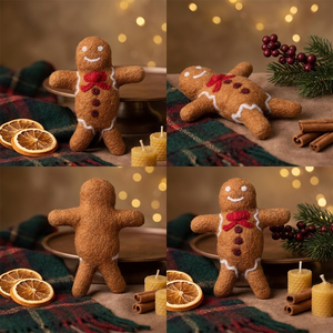 Figuras de Santa Claus Hechas a Mano de Fieltro de Algodón, Adorno Ecológico, Artesanía Tradicional Navideña, Decoración de Interiores, Figura de Juguete de Animal - Product Image 6