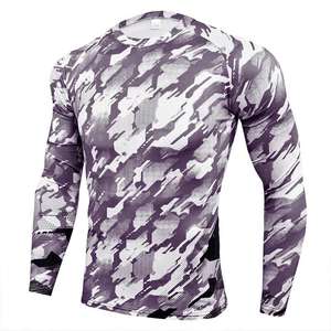 Nouveaux rashguards pour hommes adultes en spandex/polyester, logo personnalisé, séchage rapide et respirant, écologiques, vente en gros - Product Image 5