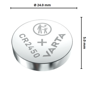 Varta <b>CR2450</b> Coin Lithium <b>Battery</b> 1 Piece Blister Pack Primary <b>Battery</b> - Product Image 5