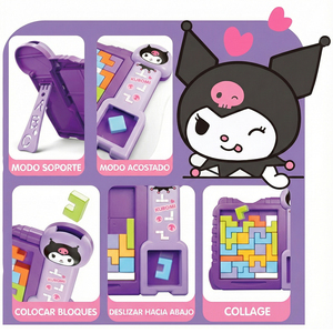 Puzzle 3-in-1 in Plastica Kuromi, Gioco Educativo Precoce per Bambini e Tutta la Famiglia - Product Image 5