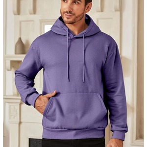 Sudadera con Capucha de Alta Calidad para Hombre, 100% Algodón, Otoño, Mangas Largas, Impresión de Logotipo Personalizada, Transpirable, Ligera, Sólida, OEM - Product Image 5