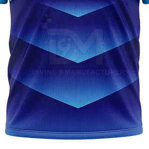 Hommes stylés pour polos Tissu tricoté par sublimation à motif solide respirant Logo personnalisé imprimé - Product Image 6
