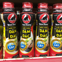 Salsa de Soja Oscura Nam Duong, Botella de 500 ml, Sabor Dulce y Salado, Sin Aditivos, Concentrada, Suplemento de Hierro, Saludable, Vietnamita, Mediana
