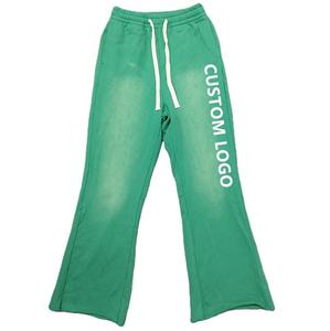 Custom Men's <b>Joggers</b> Flare Straight High Quality 100% Cotton French Terry Pants <b>Stacked</b> Pattern Sport Style Sweatpants - Product Image 6