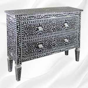 Classic Mother of Pearl Cabinet Drawer Optical Design <b>Chest</b> of Luxury Mother of Pearl Furniture Collection Home Decor - Product Image 2