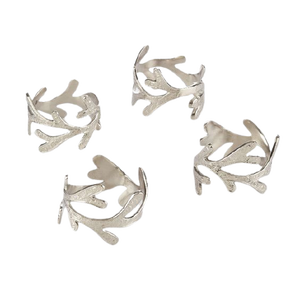 Servilleteros de aluminio de la mejor calidad, evento, boda, fiesta de cumpleaños, decoración de mesa, servilleteros, anillos de tejido de Home Arts - Product Image 4