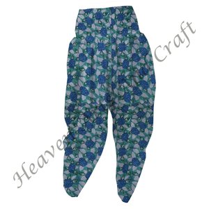Nouveauté main bloc imprimé fleuri pyjama pour femme indien coton fait à la main Patiala pantalon confort Fit vente chaude - Product Image 5