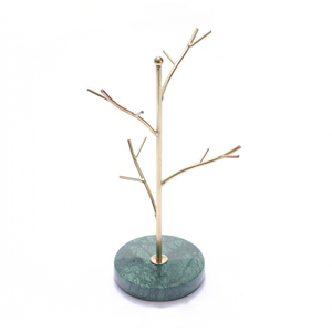 Supports à bijoux en bois d'acacia et laiton Organisateur de maison Accessoires de bijoux Design créatif au coût le plus bas - Product Image 2