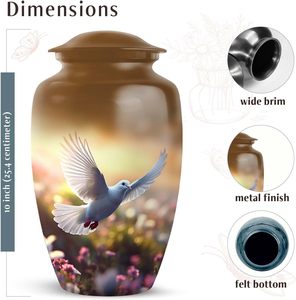 <b>Birds</b> Cremation Urns for Men Ashes Adult Male Burial Urns for Adult Human Ashes Women Unique Ashes Custom Size - Product Image 2