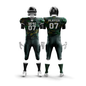 Uniformes de Fútbol Americano Unisex Personalizados W4G, 100% Poliéster, Impresión por Transferencia de Calor, Transpirables, Antibacterianos - Product Image 4