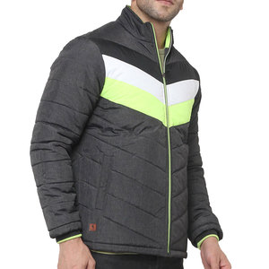 Blouson matelassé pour homme à col montant et logo frontal - Style tendance pour l'extérieur - Couleur unie - Personnalisable - Product Image 5