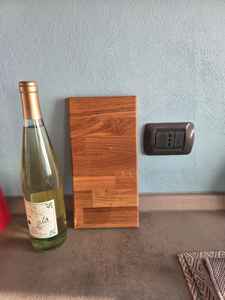 Tabla de Cortar de Madera de Roble Macizo Hecha a Mano, Tabla de Preparación y Servicio de Cocina de Madera Natural Apta para Alimentos con Acabado Liso - Product Image 3