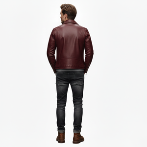 Chaqueta Bomber de Cuero Genuino al por Mayor OEM, la Más Vendida, 2025, de Alta Calidad, Transpirable, Impermeable, Resistente al Viento y Ecológica - Product Image 2