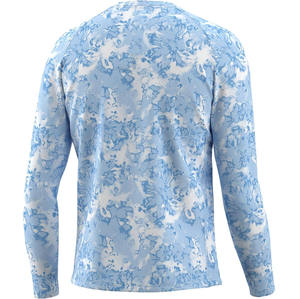 Jersey de manga larga de rendimiento unisex, diseño personalizado, Top de pesca de secado rápido, capucha de poliéster con protección UV transpirable, nuevo diseño - Product Image 6