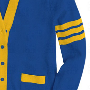 Cárdigan retro de estilo universitario personalizado de alta calidad para hombre, suéter holgado con cuello en V que combina con todo para primavera y otoño - Product Image 2