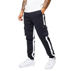 Men's 100% Cotton Heavyweight Cargo Jogger Pants Winter <b>Thick</b> Panel Pants High Button Drawstring Plus Size Options for 2026 - Product Image 5