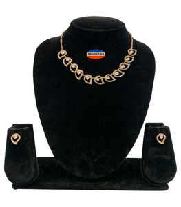 Elegante conjunto de joyas de diamantes B325 elegante clásico Vintage para aniversarios de compromiso de boda y fiestas-regalo - Product Image 1