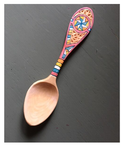Acacia <b>Wood</b> <b>Spoon</b> Printed Designer Crafts Serving <b>Spoon</b> Set Kitchen Tools Gadgets Wholesale Supplier - Product Image 3
