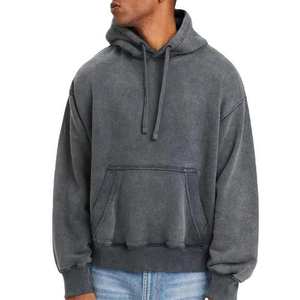 OEM Service ACID WASHED Hoodies Pour Hommes Street Wear Boxy Fit 100% Qualité Supérieure Respirant Coton ACID WASHED Hommes Hoodies 2025 - Product Image 1