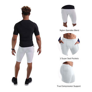 Pantalones cortos ligeros de Vale Tudo con logotipo personalizado blanco 9 con bolsillos último diseño artes marciales Vale Tudo pantalones cortos - Product Image 3