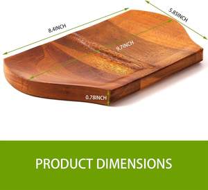 Porte-cuillère double pour dessus de cuisinière Porte-cuillère en bois fait à la main pour cuisine Porte-cuillère en bois pour comptoir de cuisine avec antidérapant - Product Image 2