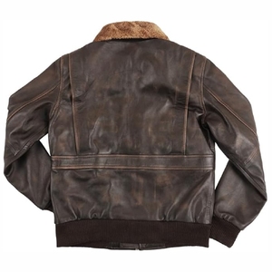 แจ็กเก็ตหนังอบอุ่นสำหรับผู้ชายคอตั้งกันน้ำมีโลโก้ด้านหน้ามองเห็นได้ชัดเจน - Product Image 5