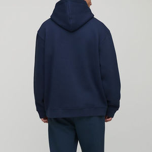 Sweat à capuche pour homme surdimensionné en coton 100% très lourd, imprimé DTF personnalisé, logo brodé, respirant, style hip-hop, vente chaude - Product Image 6