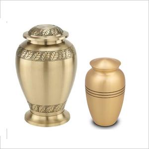 Urna de latón hecha a mano de estilo americano para adultos, tapa de urnas de Metal decorativa al por mayor para cenizas de mascotas, nueva llegada - Product Image 2