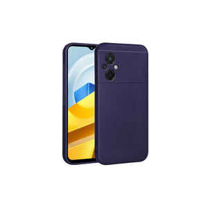Funda de Silicona Premium JoieCreatif para Xiaomi Poco M5, Carcasa Trasera Delgada Antigolpes, Color Azul Oscuro, Embalaje Original, Realme A53 11Pro - Product Image 1