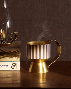 Bougeoir votif en métal poli à la main de conception classique décoration de la maison de nouveauté pour Noël - Product Image 1