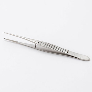 Ensemble d'instruments chirurgicaux manuels les plus vendus, pinces à tissus Gillies en acier inoxydable, réutilisables pour la chirurgie générale, certifiées CE - Product Image 1