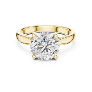 Anillo de Boda de Oro Blanco de 14K para Mujer con Diamante Redondo de 2.1 Ct Cultivado en Laboratorio, Certificado IGI, Estilo Clásico |   Diamante Cultivado Nuevo - Product Image 3