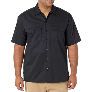 Uniforme de construction surdimensionné boutonné chemise de travail à manches courtes uniforme de travail CAT -2 12cal tissu antistatique et vêtements FR - Product Image 6