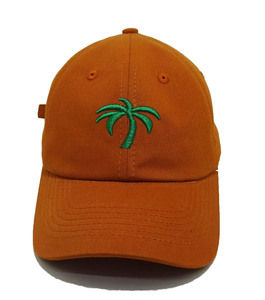 High Quality Orange Cotton Canvas Baseball Hats <b>Men</b> 6 Panels Unstructured Sport <b>Cap</b> <b>Flat</b> Custom Embroidery Logo Business Palm - Product Image 1