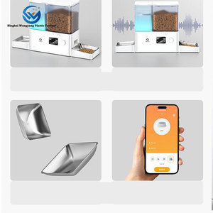 Fabrika yeni akıllı 2-in-1 entegre <span class=keywords><strong>Pet</strong></span> su ve tahıl besleyici 4L WiFi otomatik All-in-One zamanlı kedi besleyici dağıtıcı - Product Image 4