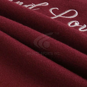 Chaqueta de invierno con cuello levantado estilo callejero para hombre Mezcla de lana de algodón de color sólido Ecológico Ligero con logotipo frontal - Product Image 5