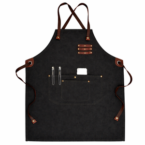 Factory Wholesale <b>Apron</b> Thickened Polyester Cotton Canvas <b>Apron</b> New Household <b>Kitchen</b> <b>Aprons</b> - Product Image 1