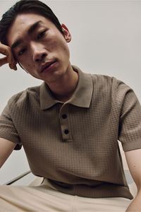 เสื้อเจอร์ซีย์คอกลมแขนสั้นสำหรับผู้ชายเสื้อยืดคอกลมทรงพอดีตัวผ้าโพลีเอสเตอร์ - Product Image 4