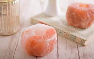 โคมไฟคริสตัลทำมือออกแบบลายดอกไม้เทียนเกลือหิมาลัยธรรมชาติงานฝีมือตามธรรมชาติ - Product Image 2